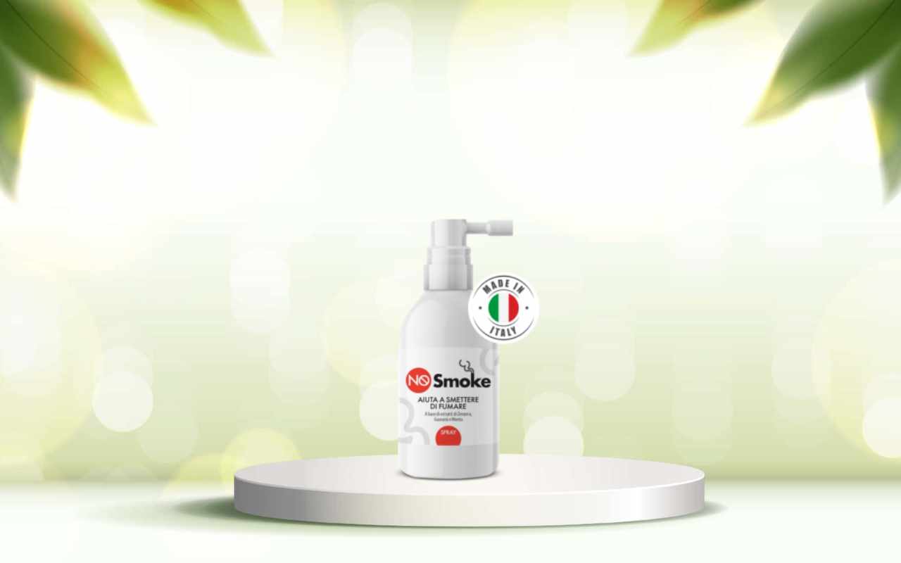 Scopri come smettere di fumare in modo naturale e veloce con NoSmoke spray